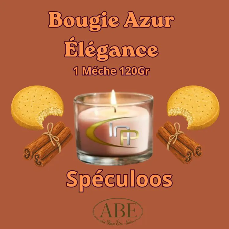 Bougie Azur &Eacute;l&eacute;gance120gr Speculoos