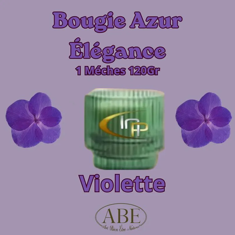 Bougie Azur &Eacute;l&eacute;gance120gr Violette