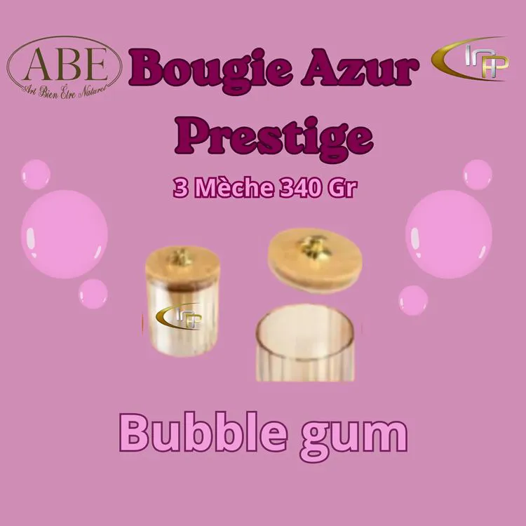 Bougie Azur Prestige 340 gr Bubble Gum