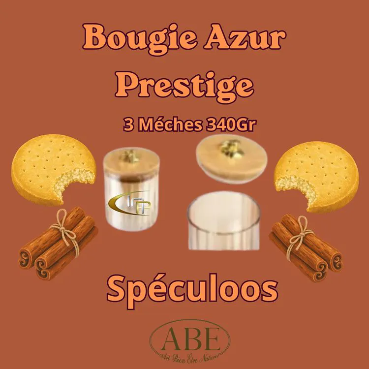 Bougie Azur Prestige 340 gr Speculoos