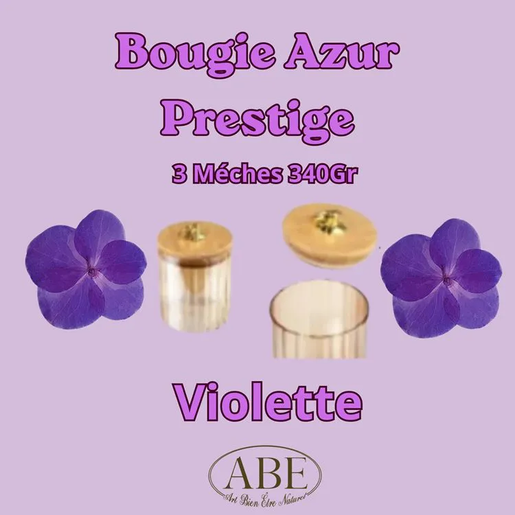Bougie Azur Prestige 340 gr Violette
