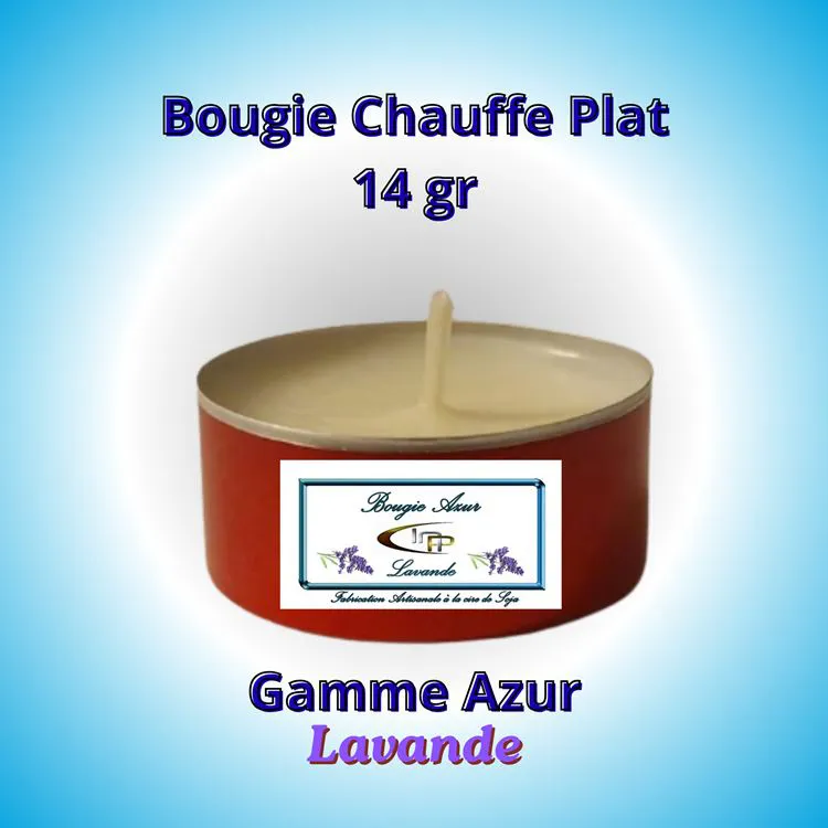 Bougie Chauffe plat Azur  14/16 gr  Lavande