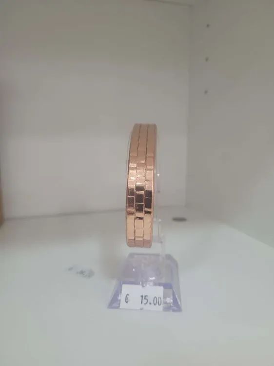 Bracelet Cuivre et Aimants  Effet brique