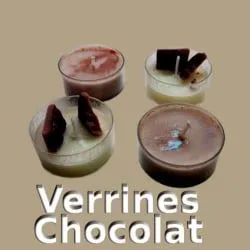 Bougies Verrine  Chocolat  chauffe plat