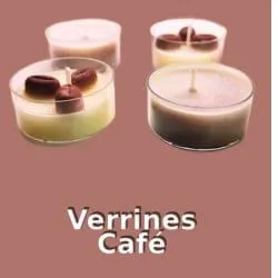 Bougie Verrine Café Chauffe plat