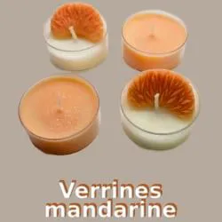 Bougie Verrine Mandarine Chauffe Plat