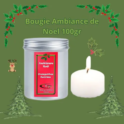 Bougie Soja  Orangettes Sucrées100gr