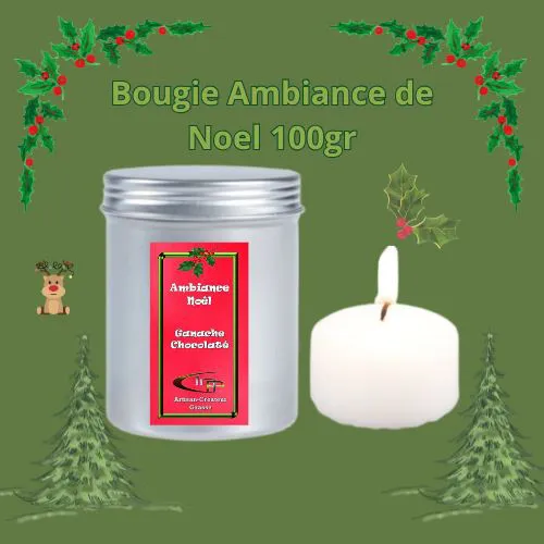 Bougie Soja Ganache chocolaté100gr