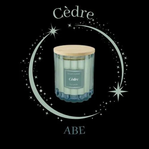 bougie soja cèdre 190gr
