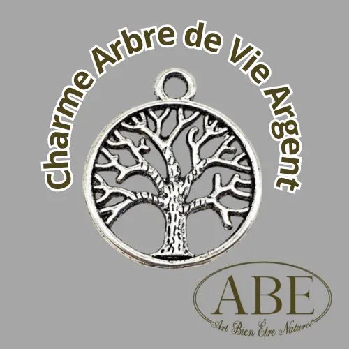 Charme Arbre de Vie Argent
