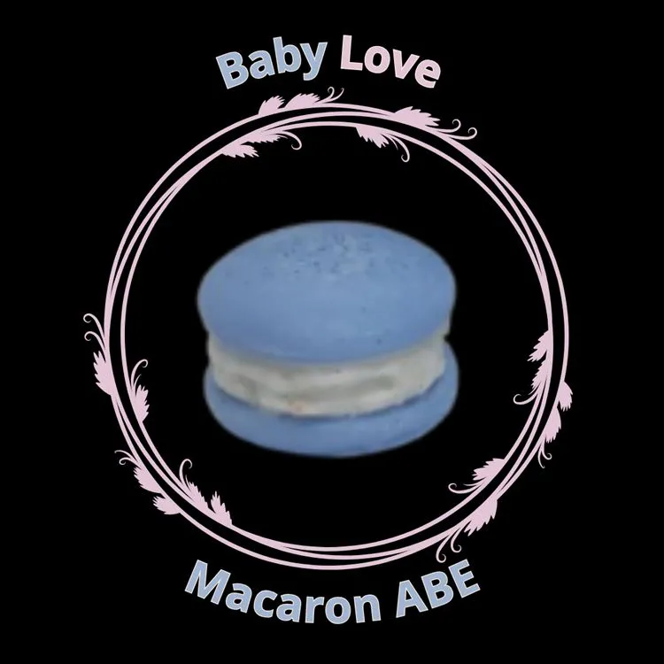 Fondant Macaron Baby Love