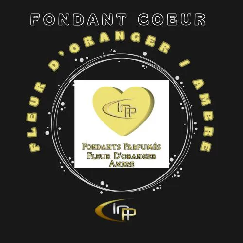 Fondant Coeur jaune Fleur d'Oranger/Ambre