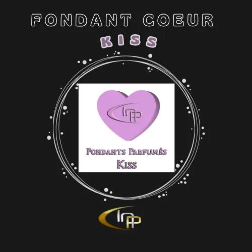 Fondant Coeur Rose Kiss