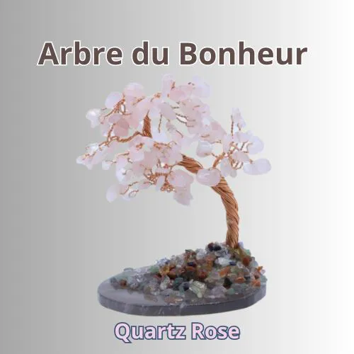 Arbre du Bonheur Quartz Rose