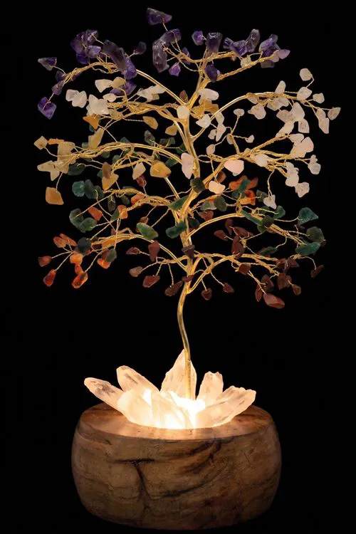 Arbre du Bonheur 25 cm Am&eacute;thyste