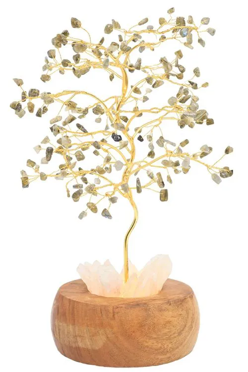 Arbre du Bonheur Lumineux Labradorite 25cm