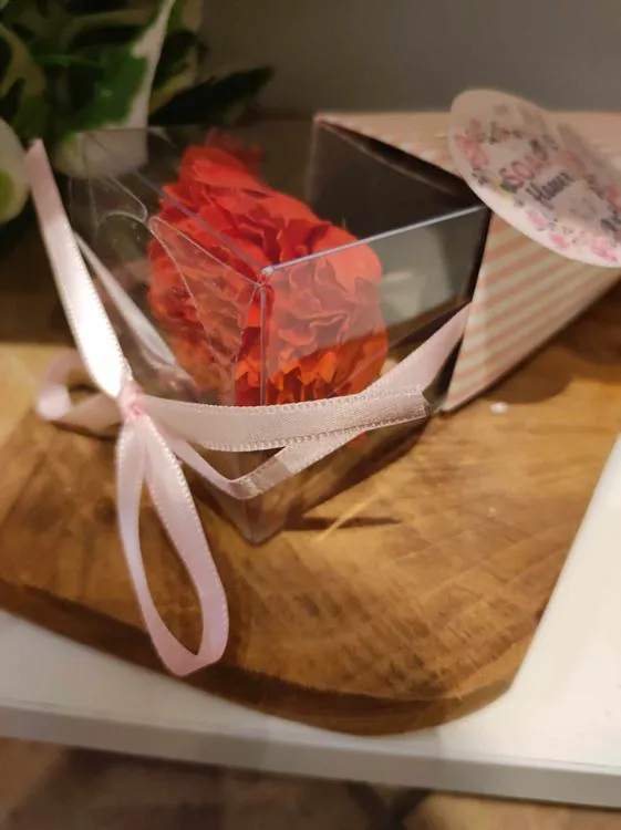 Fleur Savon Rose Rouge M