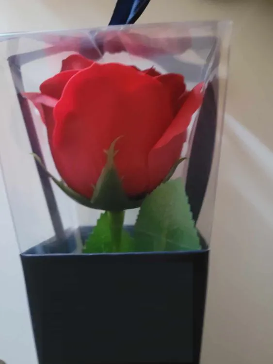 Fleur Savon Rose Rouge G