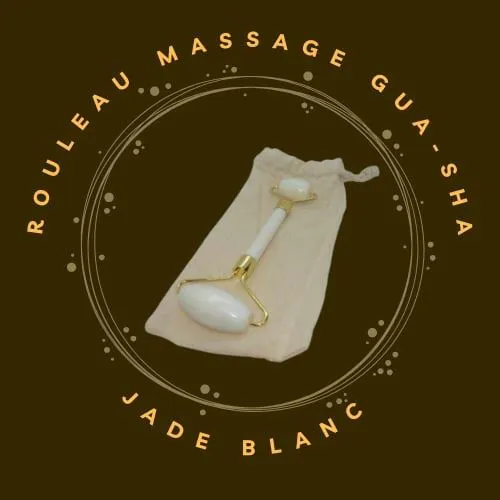 Masseur Visage Pierre de Jade Blanc
