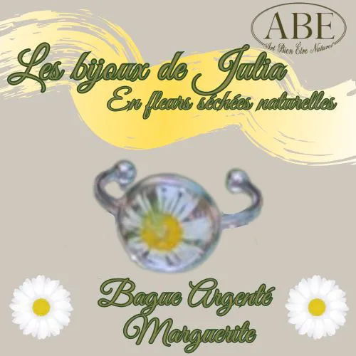 Bague Argenté Marguerite