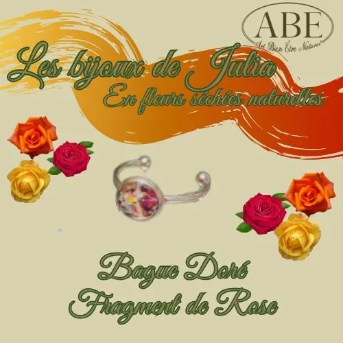 BagueDoré Frangments de roses