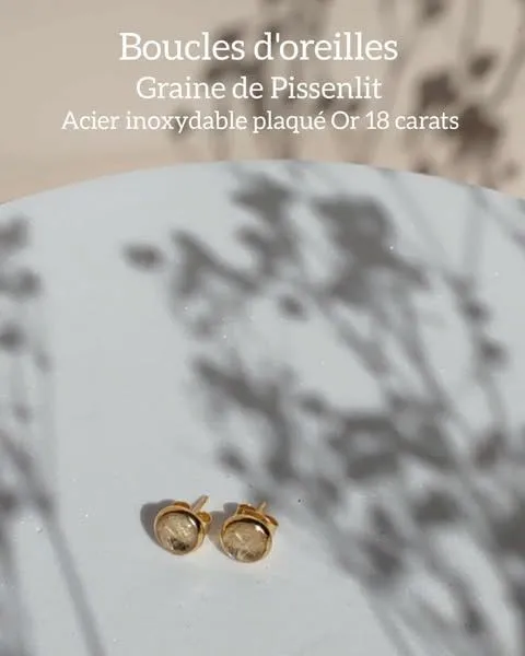 Boucle Clou Doré -GRAINE DE PISSENLITS 