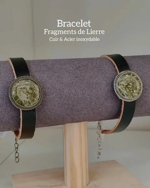ACIER INOXYDABLE ET CUIR / Lierre