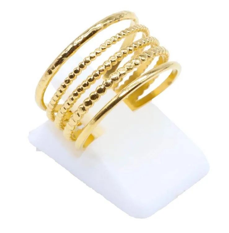 Bague Inox Plaqu&eacute; or Anneaux