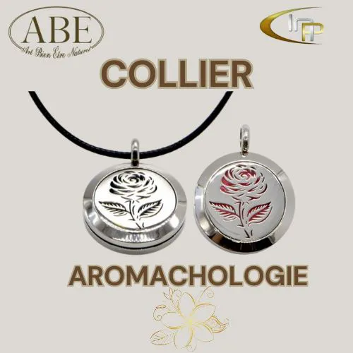 COLLIER AROMATHERAPIE SOLI ROSE