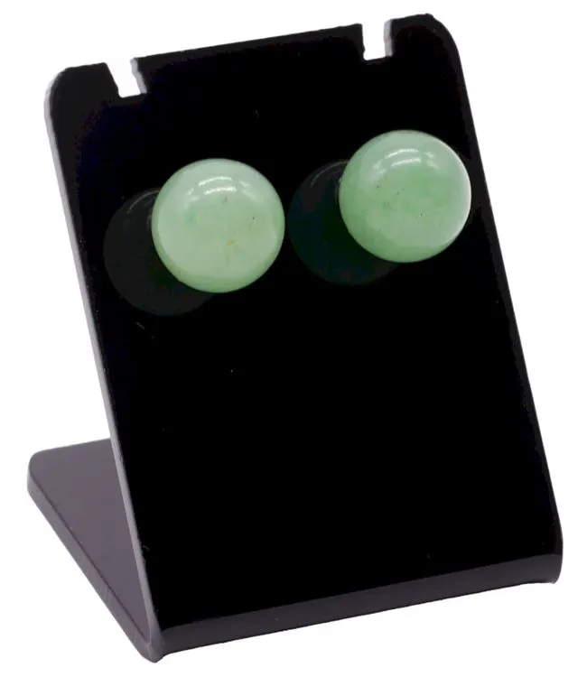 Boucles d'oreilles Perle Aventurine Verte 10mm