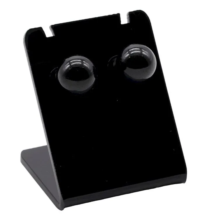 Boucles d'oreilles Perle Tourmaline Noire 10mm