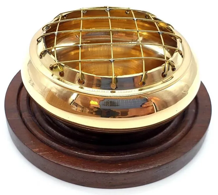 Brûleur Résine Bronze et Bois