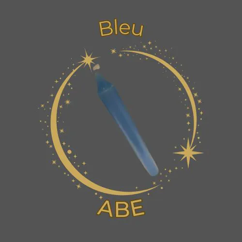 Bougie Teintée Bleu
