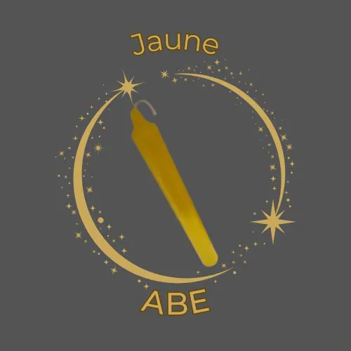 Bougie Teintée Jaune