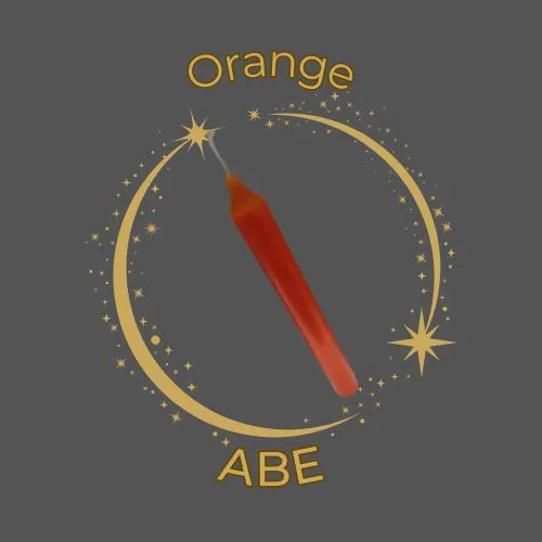 Bougie Teintée Orange