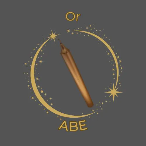 Bougie Teintée Or