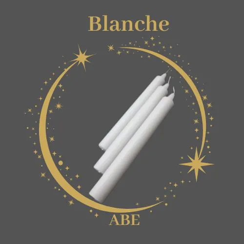 Bougie Teintée Blanche