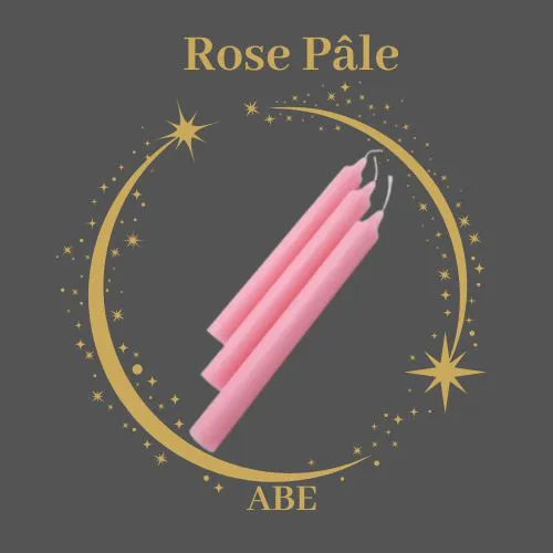 Bougie Teintée Rose Pâle