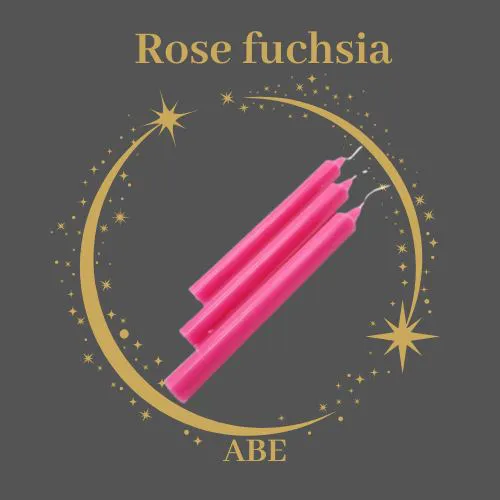 Bougie Teintée Rose Fushsia