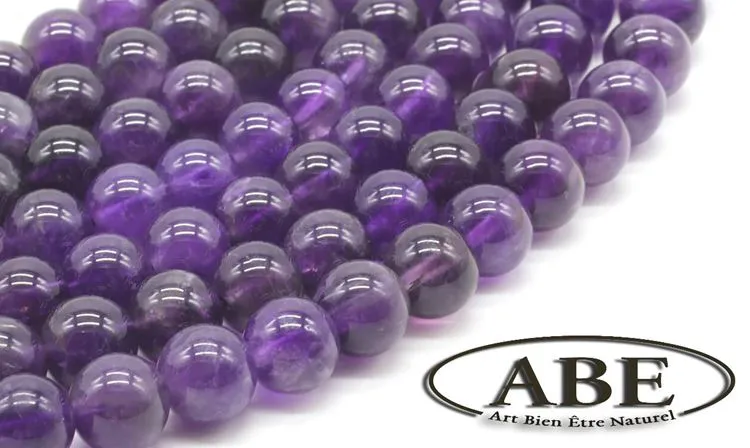 Am&eacute;thyste 6mm (10pcs) Dark
