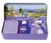 Boite Savon Lavande & Pochon & Huile Essentielle