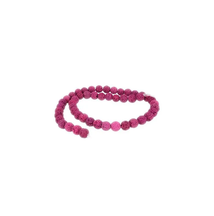 Pierre de Lave Fuchsia 6mm