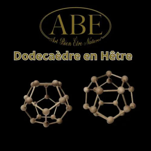 Dodecaèdre en Hêtre hauteur 8cm