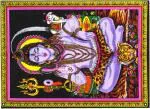 Tenture Divination Fluo shiva 106