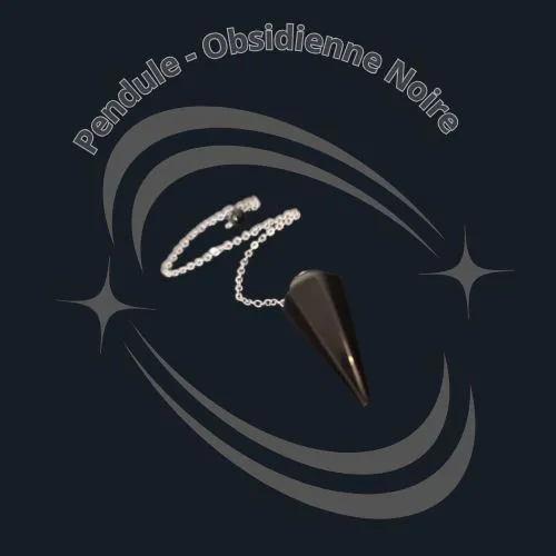 Pendule - Obsidienne Noire