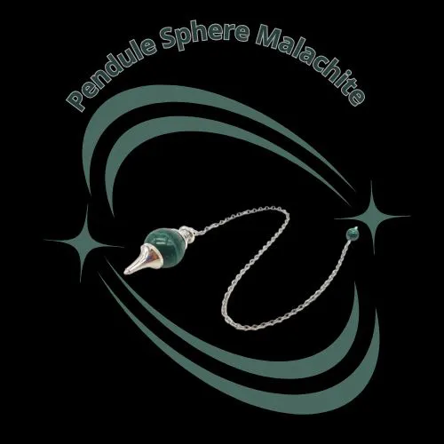 Pendule Sphere Malachite