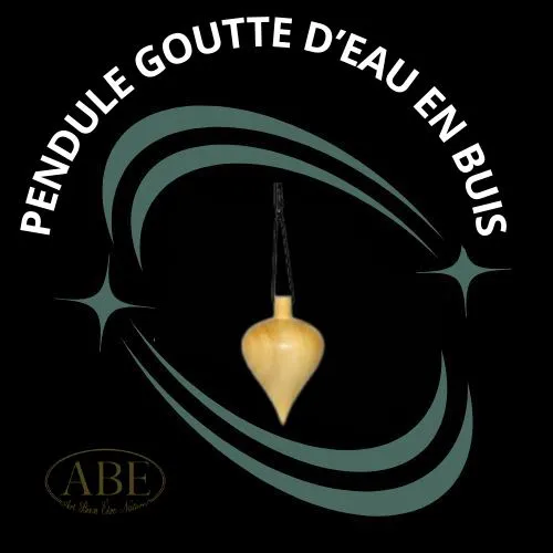 PENDULE GOUTTE D’EAU EN BUIS