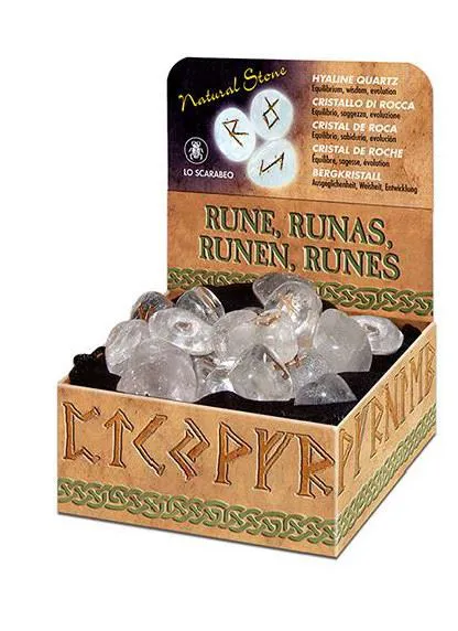 Jeu de Runes en Christal de Roche