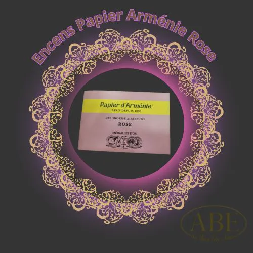 Purification Encens Papier Armenie Rose