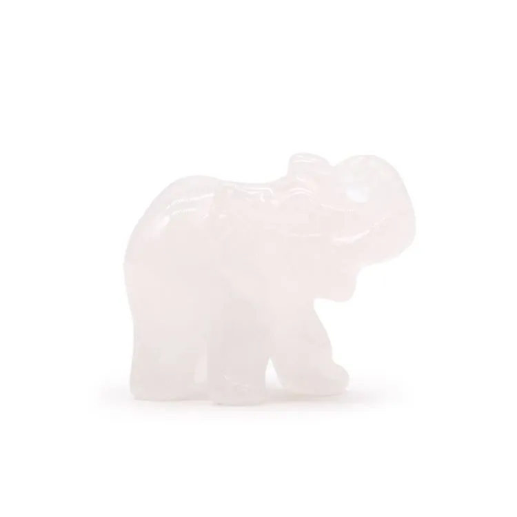 Éléphant Quartz rose